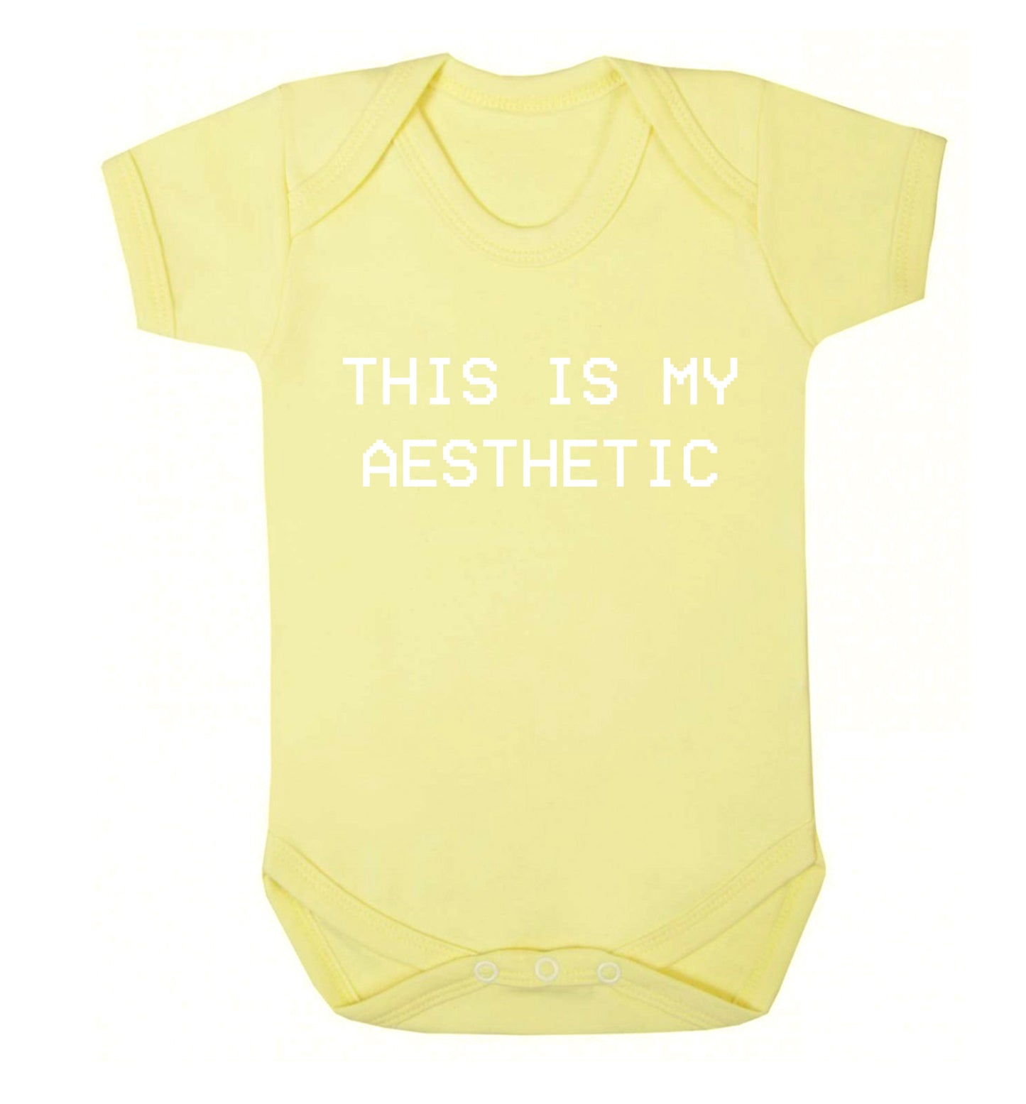 This is my aesthetic Baby Vest pale yellow 18-24 months