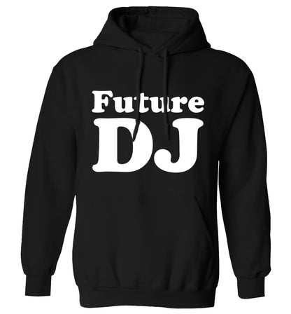 Future DJ adults unisex black hoodie 2XL