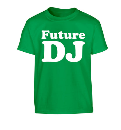 Future DJ Children's green Tshirt 12-14 Years