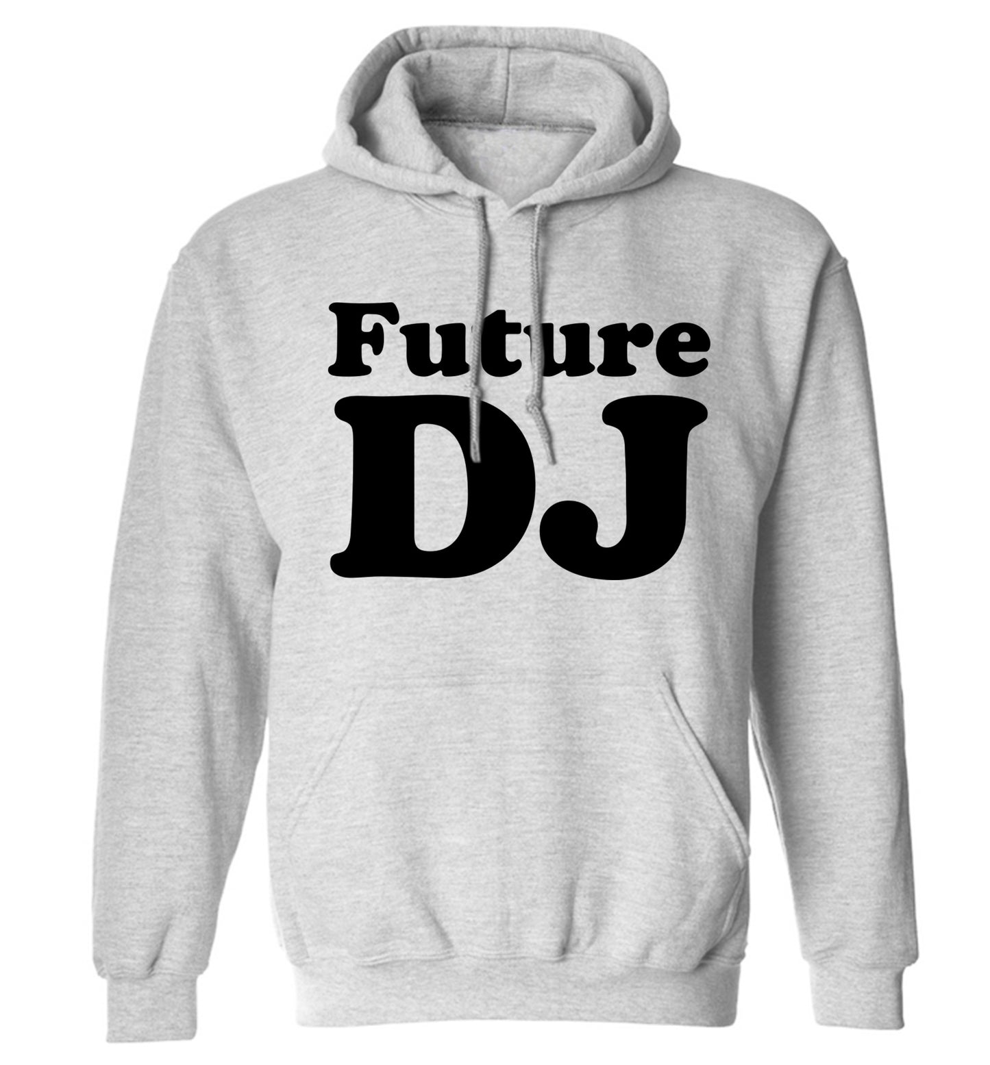 Future DJ adults unisex grey hoodie 2XL