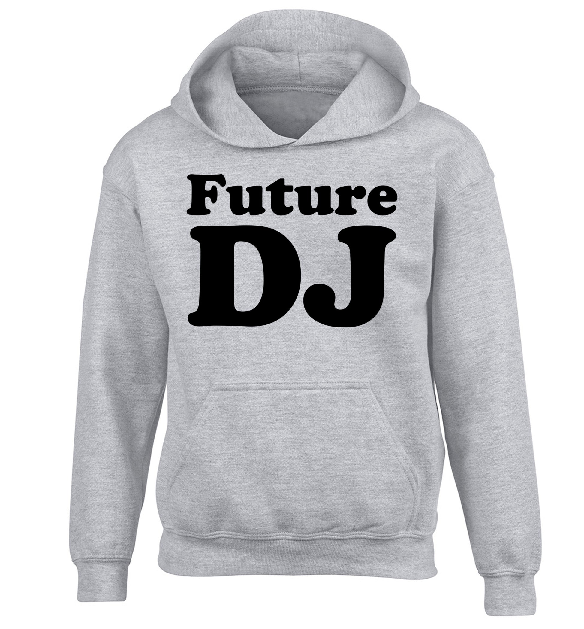 Future DJ children's grey hoodie 12-14 Years