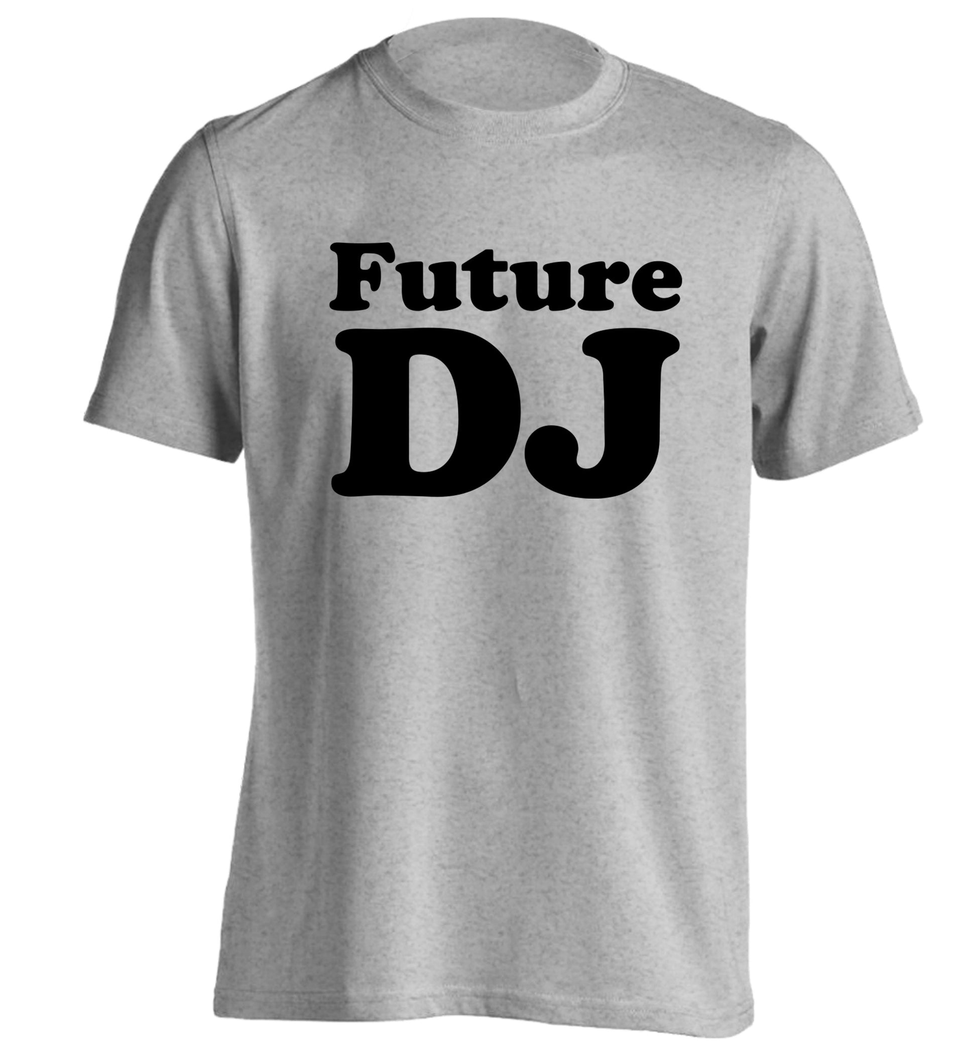 Future DJ adults unisex grey Tshirt 2XL