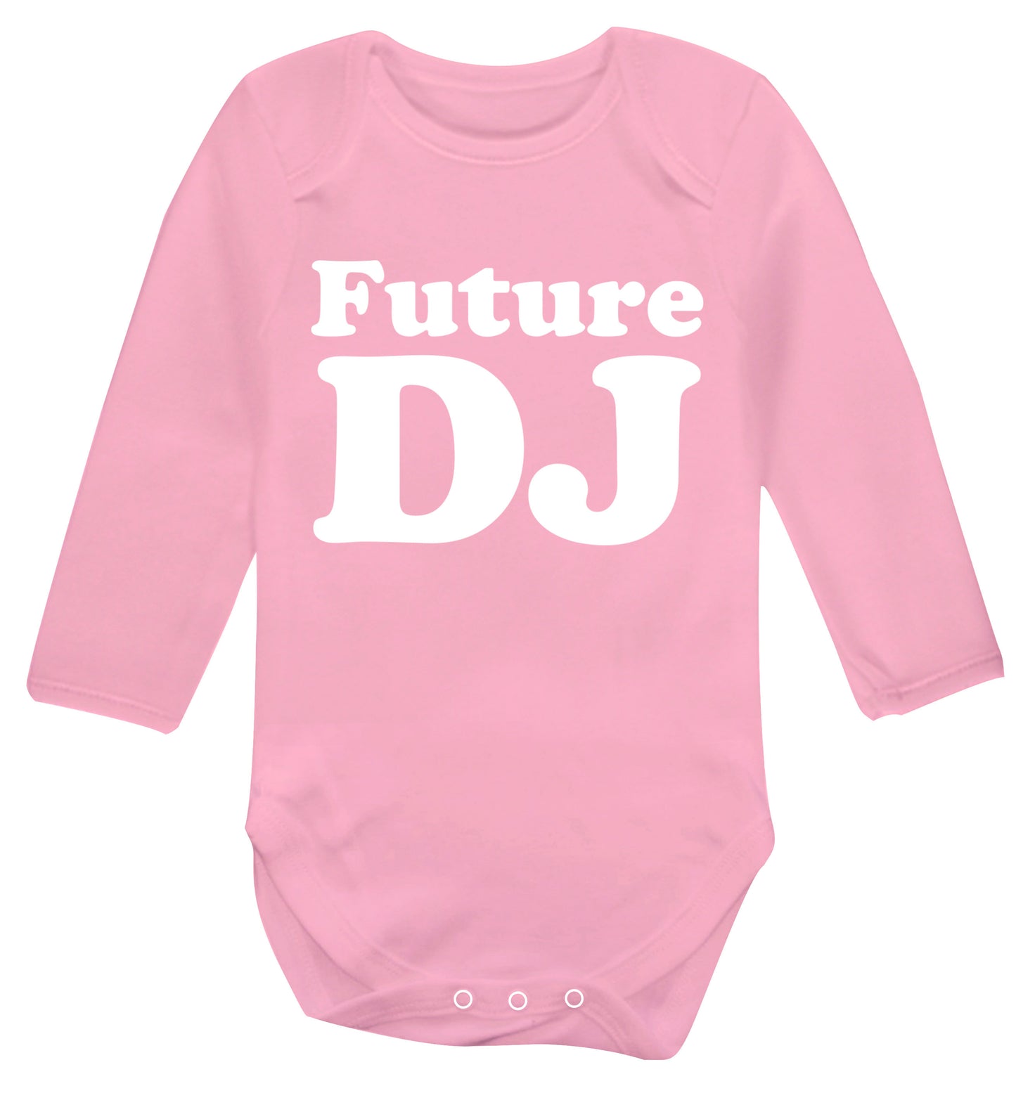 Future DJ Baby Vest long sleeved pale pink 6-12 months