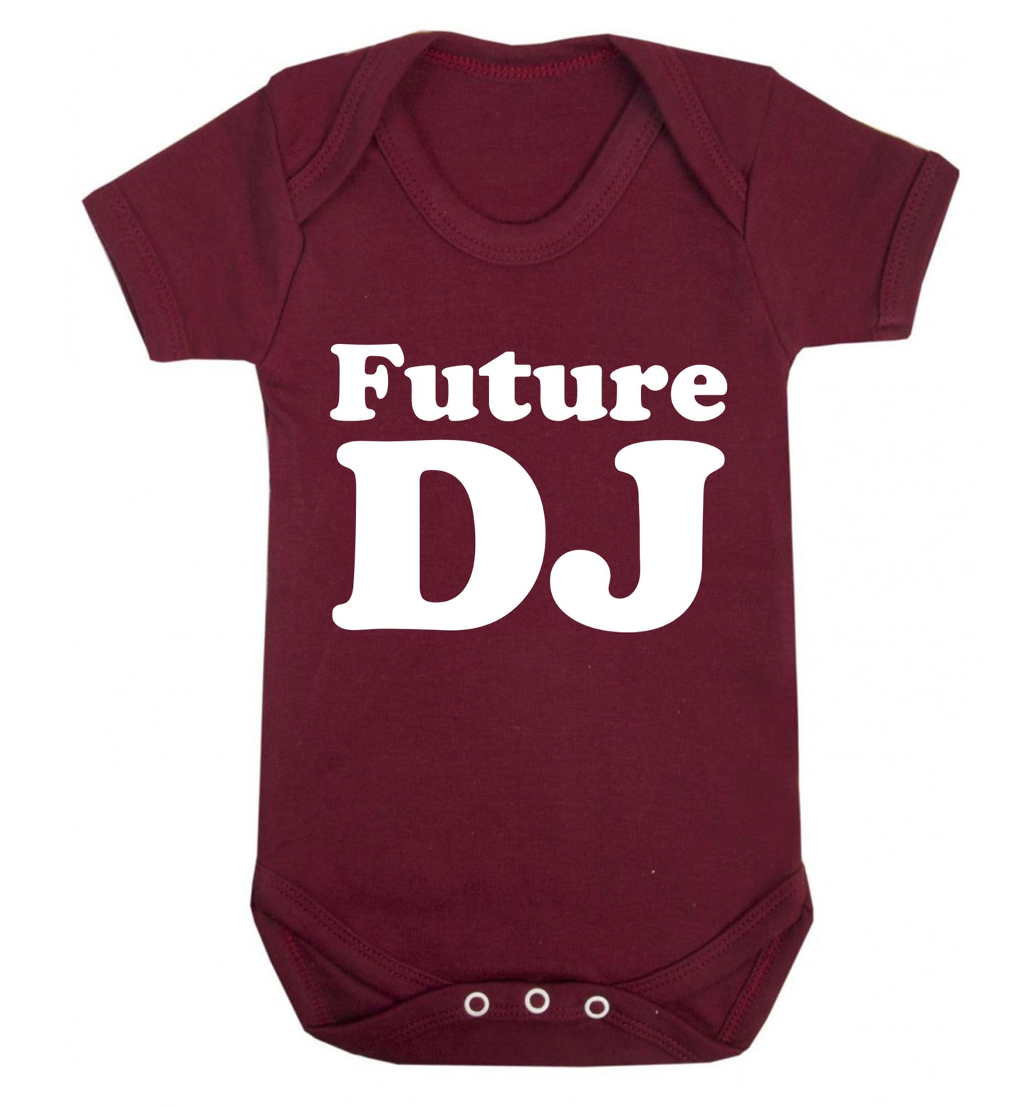 Future DJ Baby Vest maroon 18-24 months