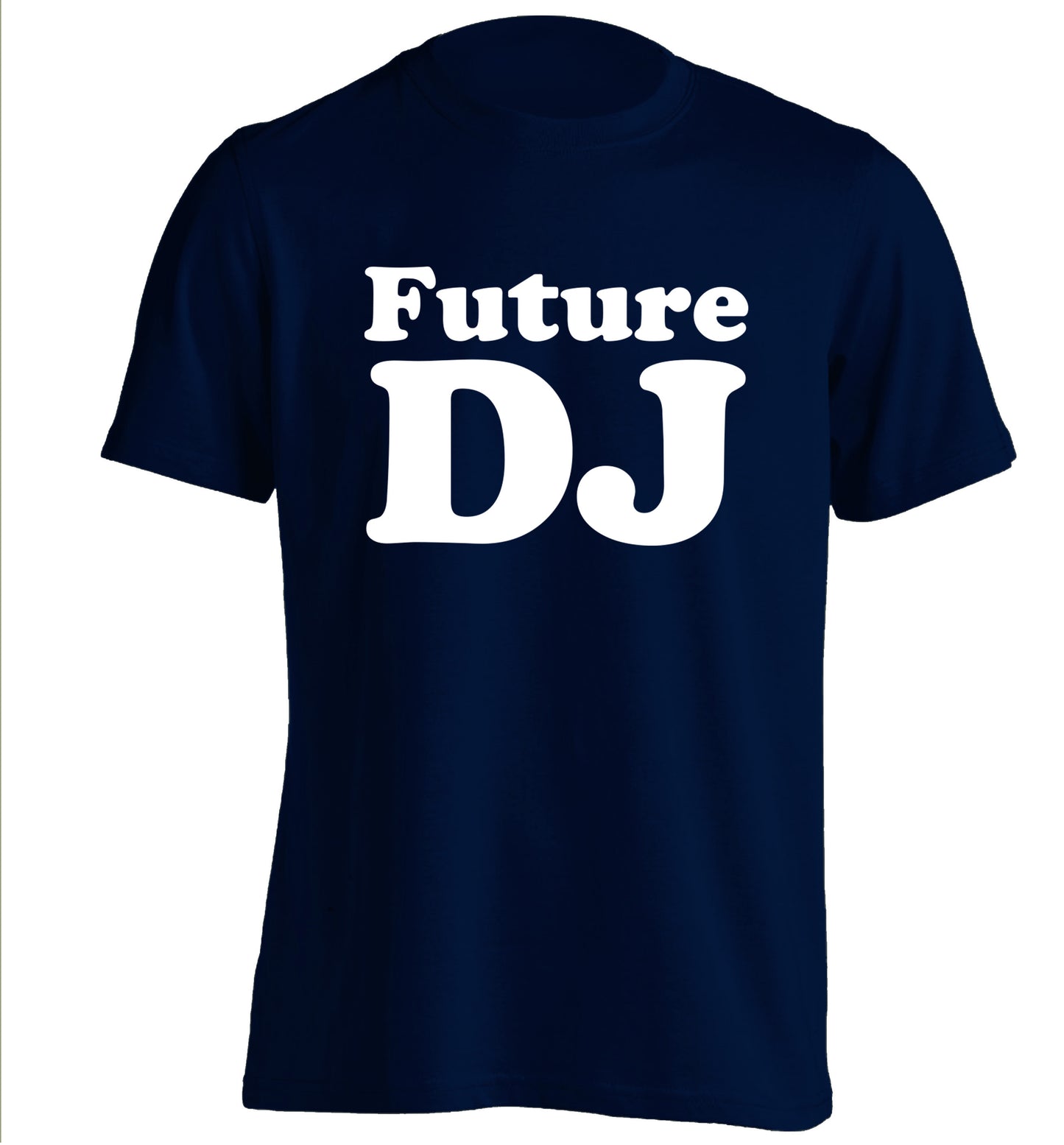 Future DJ adults unisex navy Tshirt 2XL