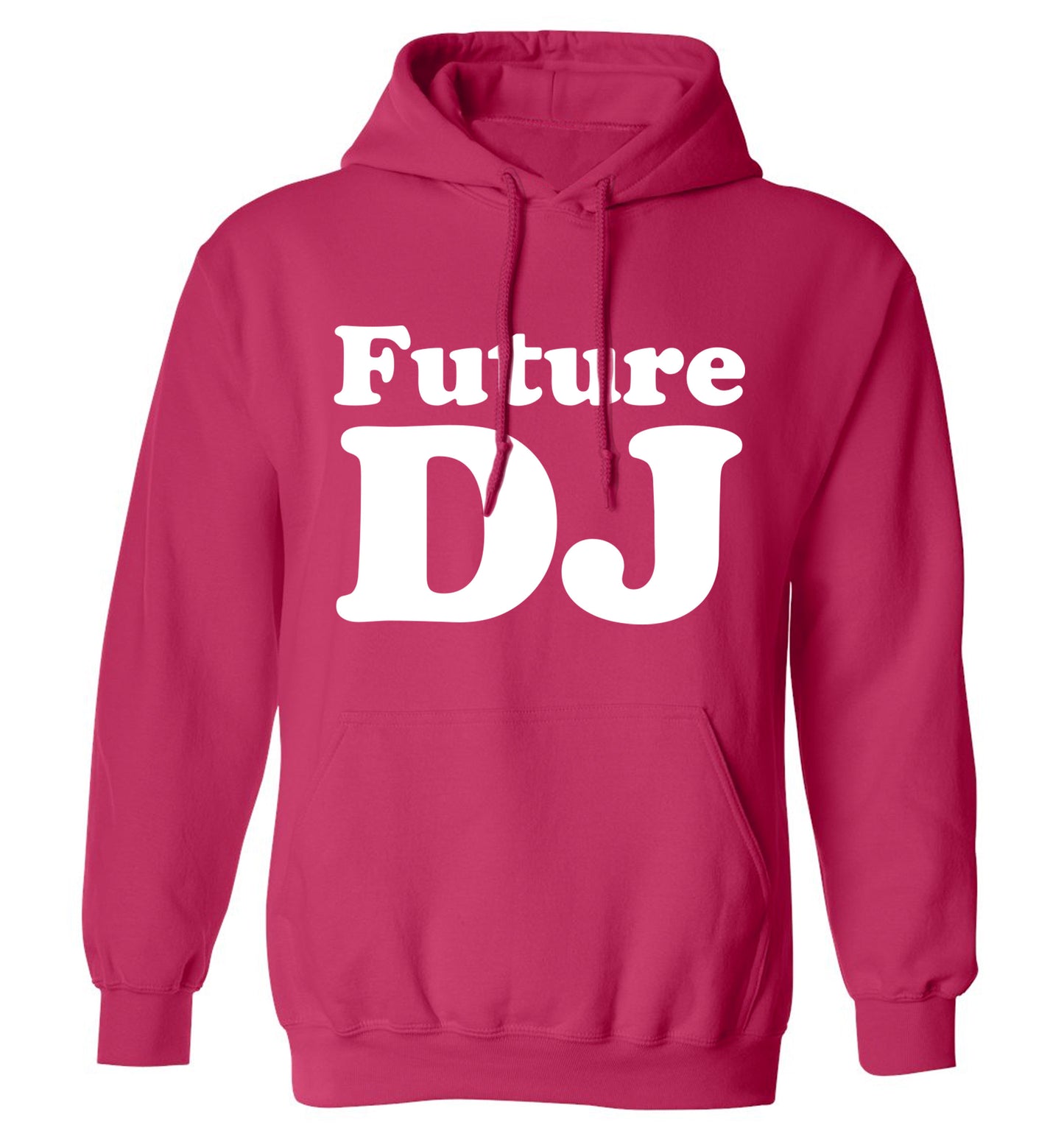 Future DJ adults unisex pink hoodie 2XL