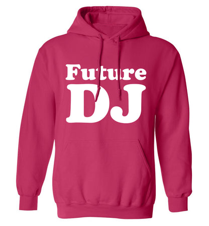 Future DJ adults unisex pink hoodie 2XL