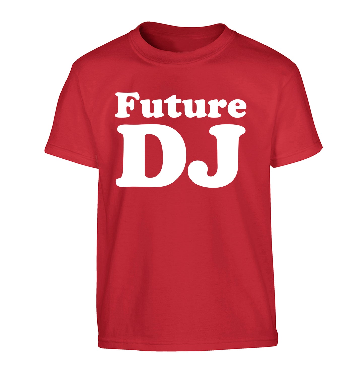 Future DJ Children's red Tshirt 12-14 Years