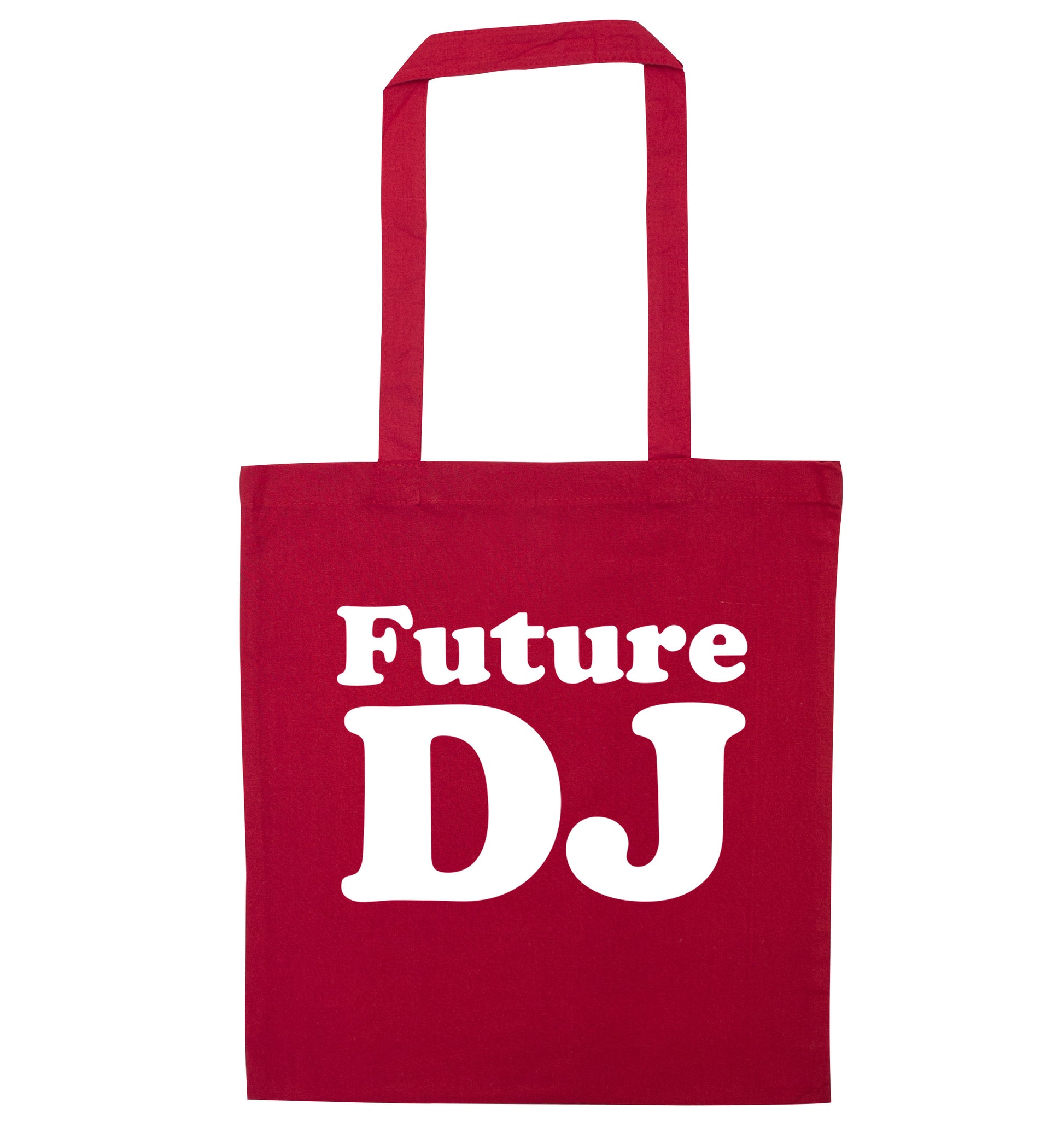 Future DJ red tote bag