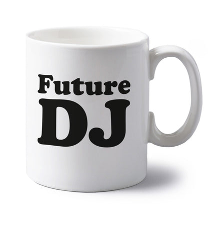 Future DJ left handed white ceramic mug 