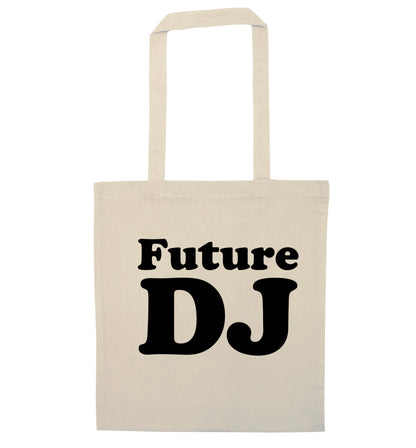 Future DJ natural tote bag