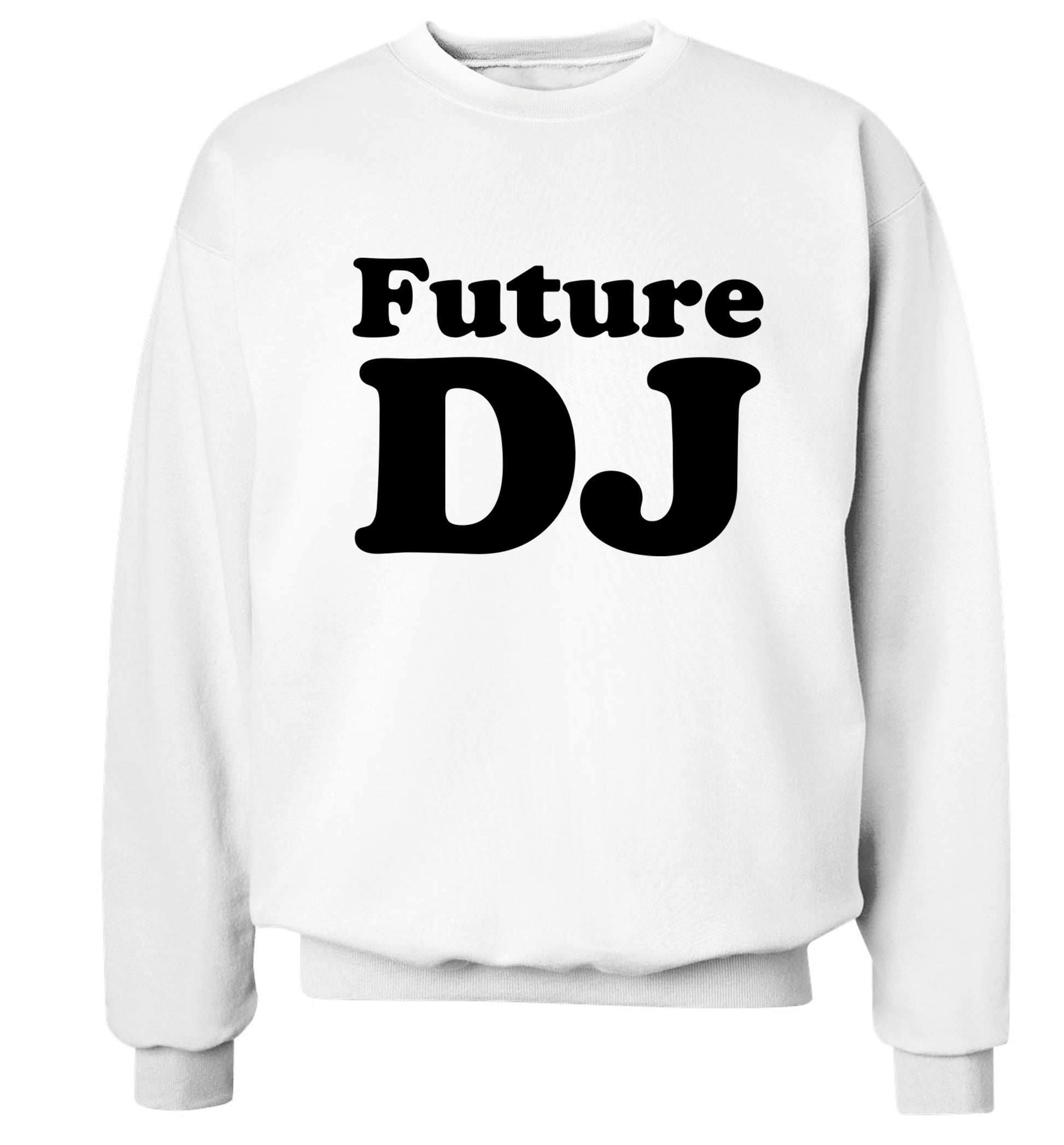 Future DJ Adult's unisex white Sweater 2XL