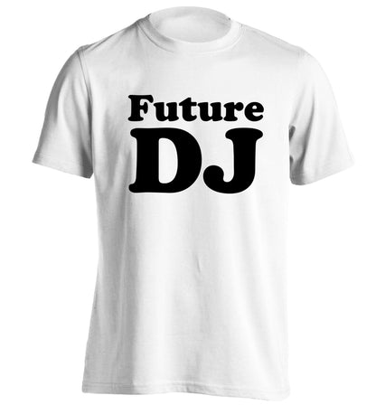 Future DJ adults unisex white Tshirt 2XL
