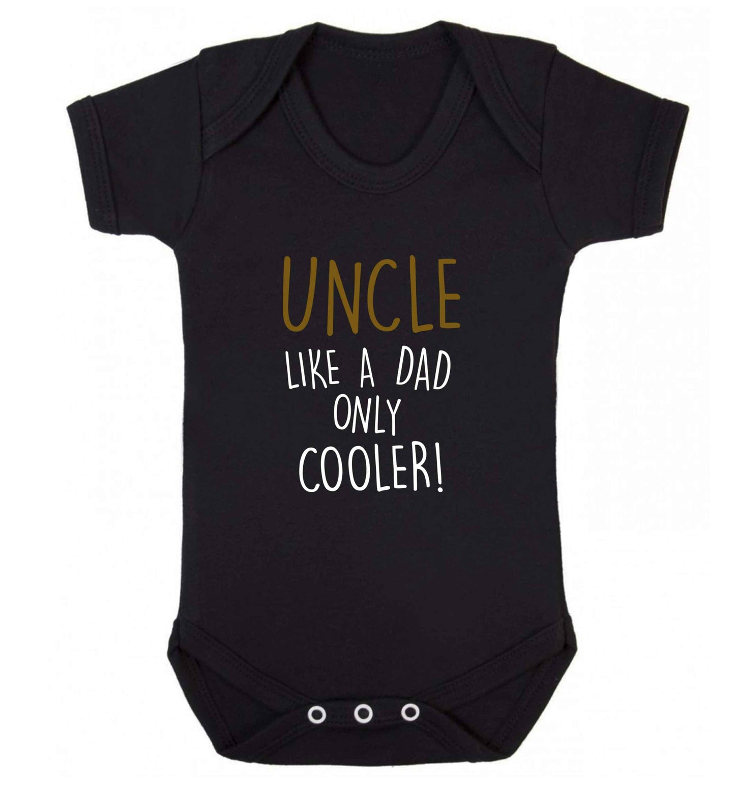 Uncle like a dad only cooler baby vest black 18-24 months