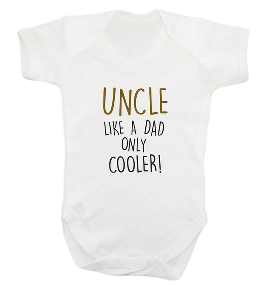 Uncle like a dad only cooler baby vest white 18-24 months