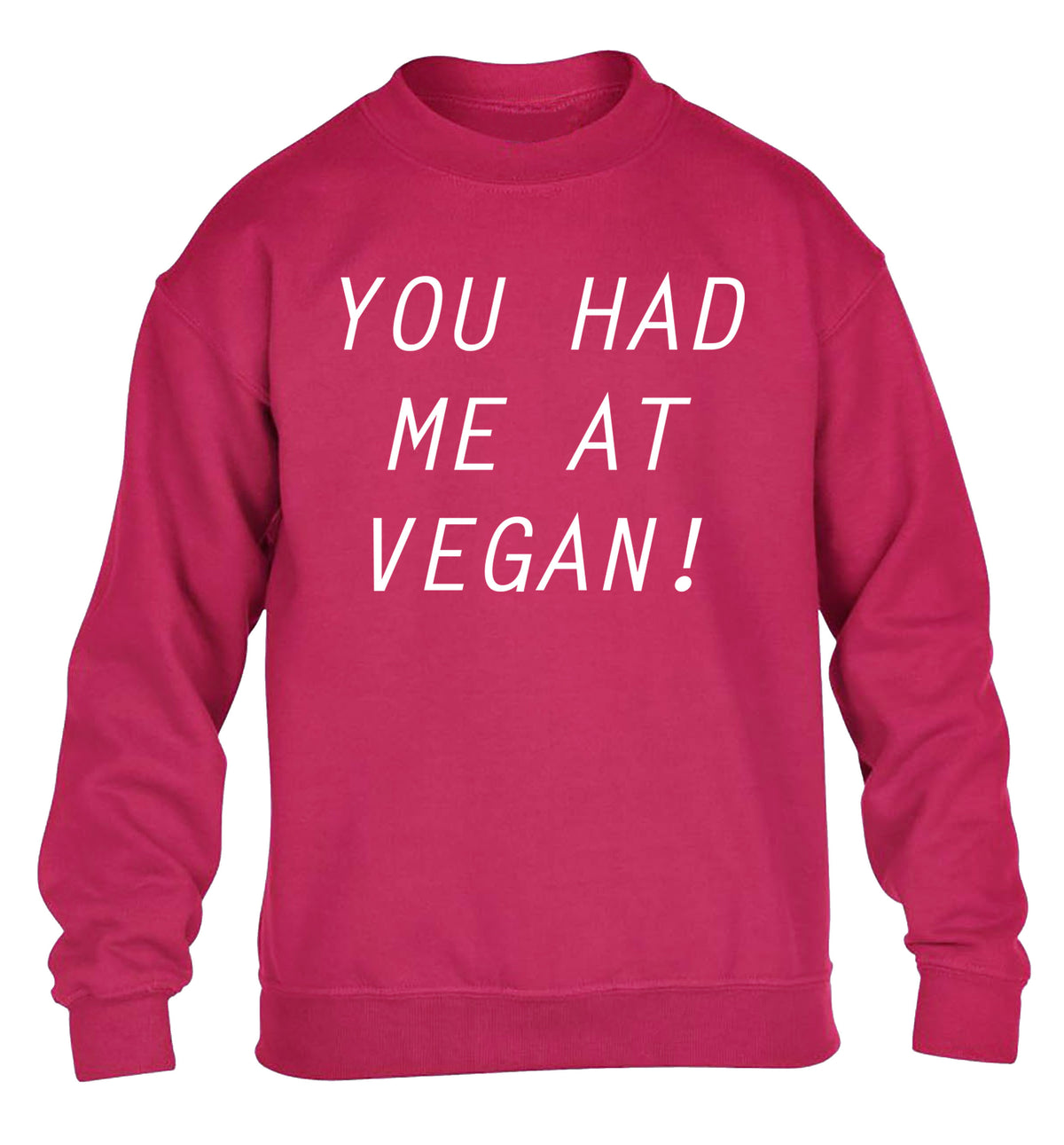 You had me at vegan children's pink sweater 12-14 Years