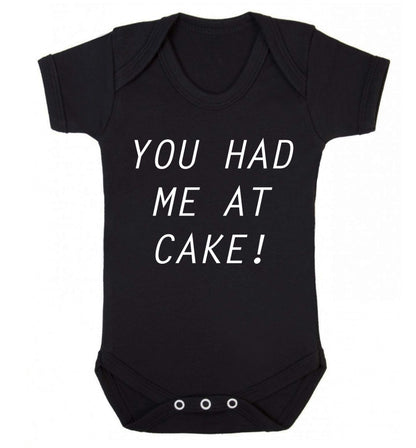 You had me at cake Baby Vest black 18-24 months