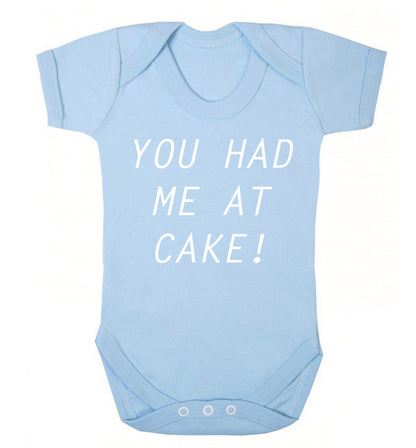You had me at cake Baby Vest pale blue 18-24 months