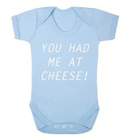 You had me at cheese Baby Vest pale blue 18-24 months
