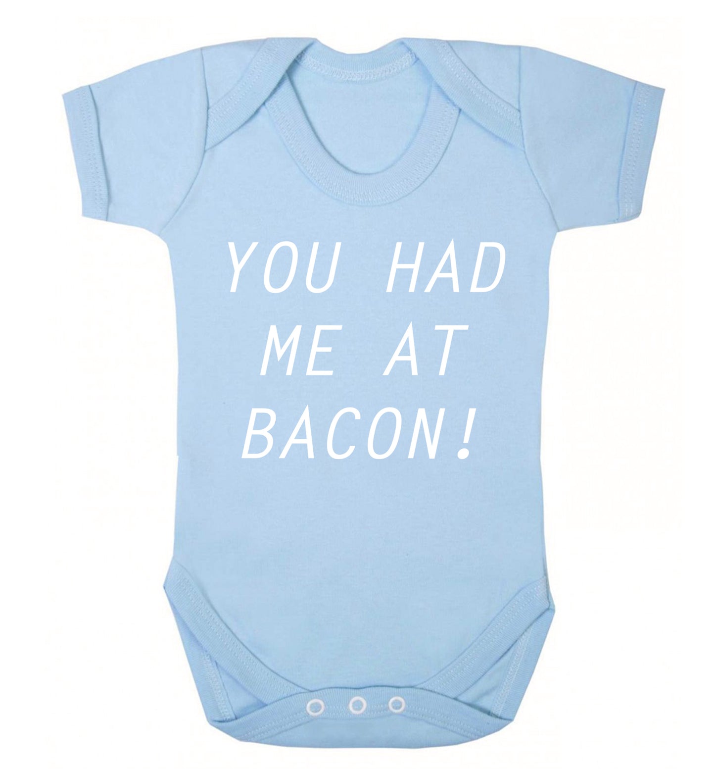 You had me at bacon Baby Vest pale blue 18-24 months