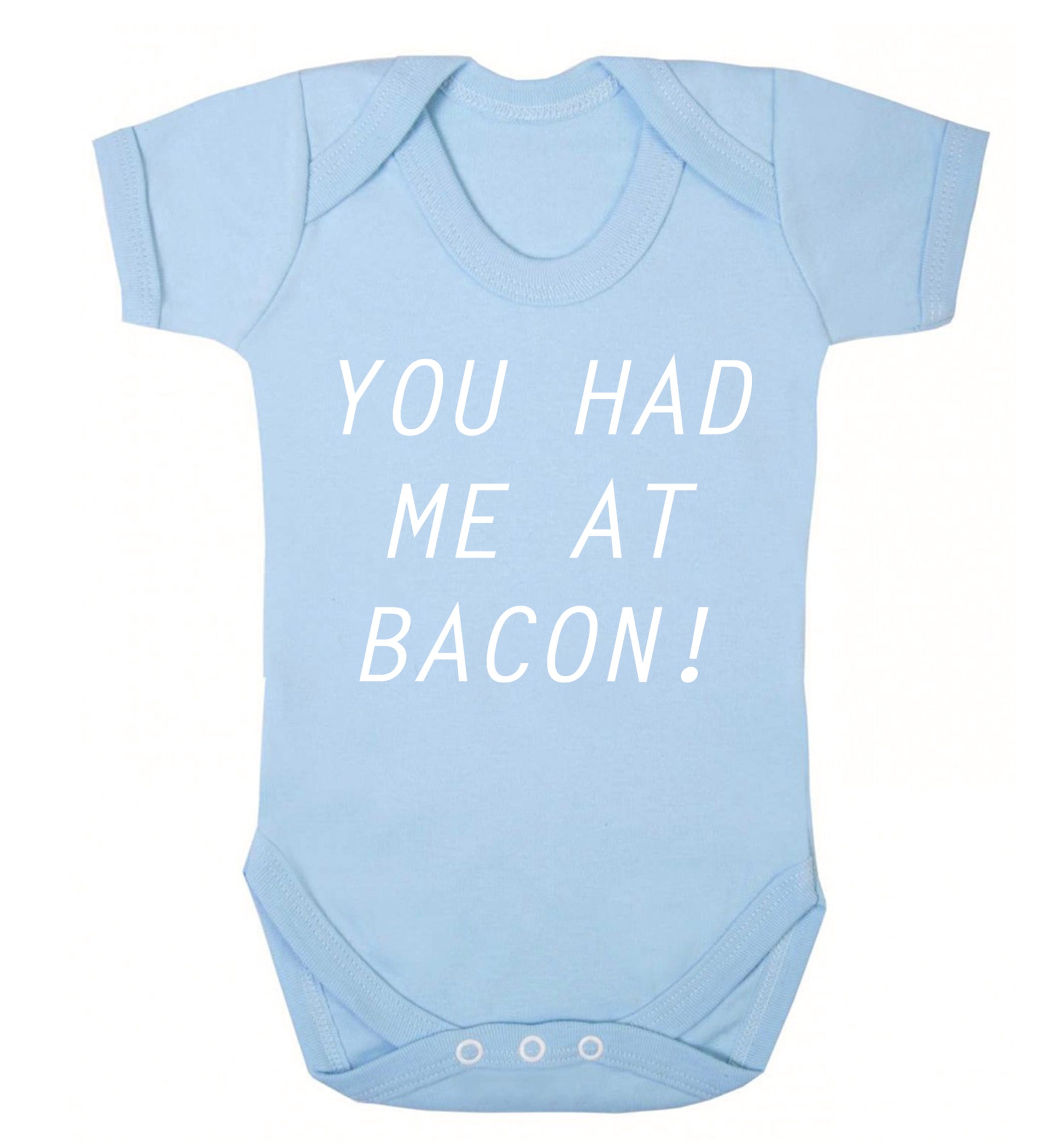 You had me at bacon Baby Vest pale blue 18-24 months