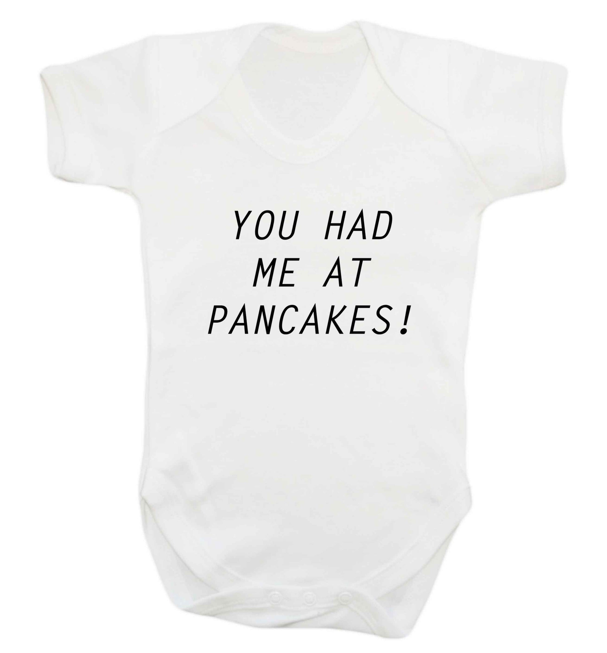 You had me at pancakes baby vest white 18-24 months
