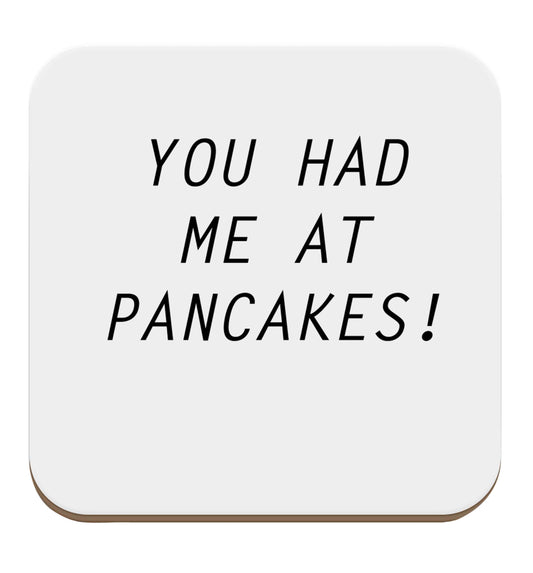 You had me at pancakes set of four coasters