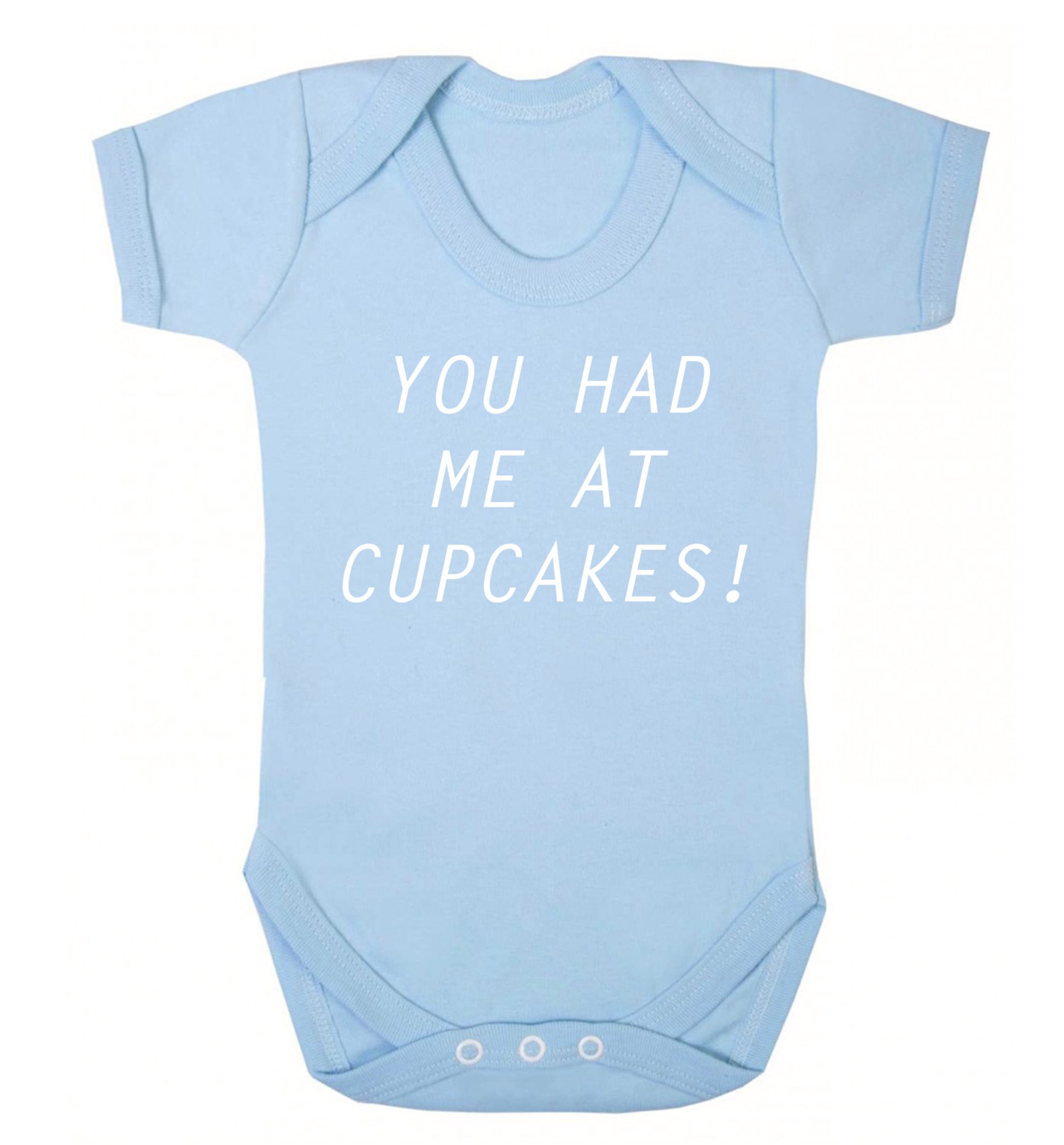 You had me at cupcakes Baby Vest pale blue 18-24 months