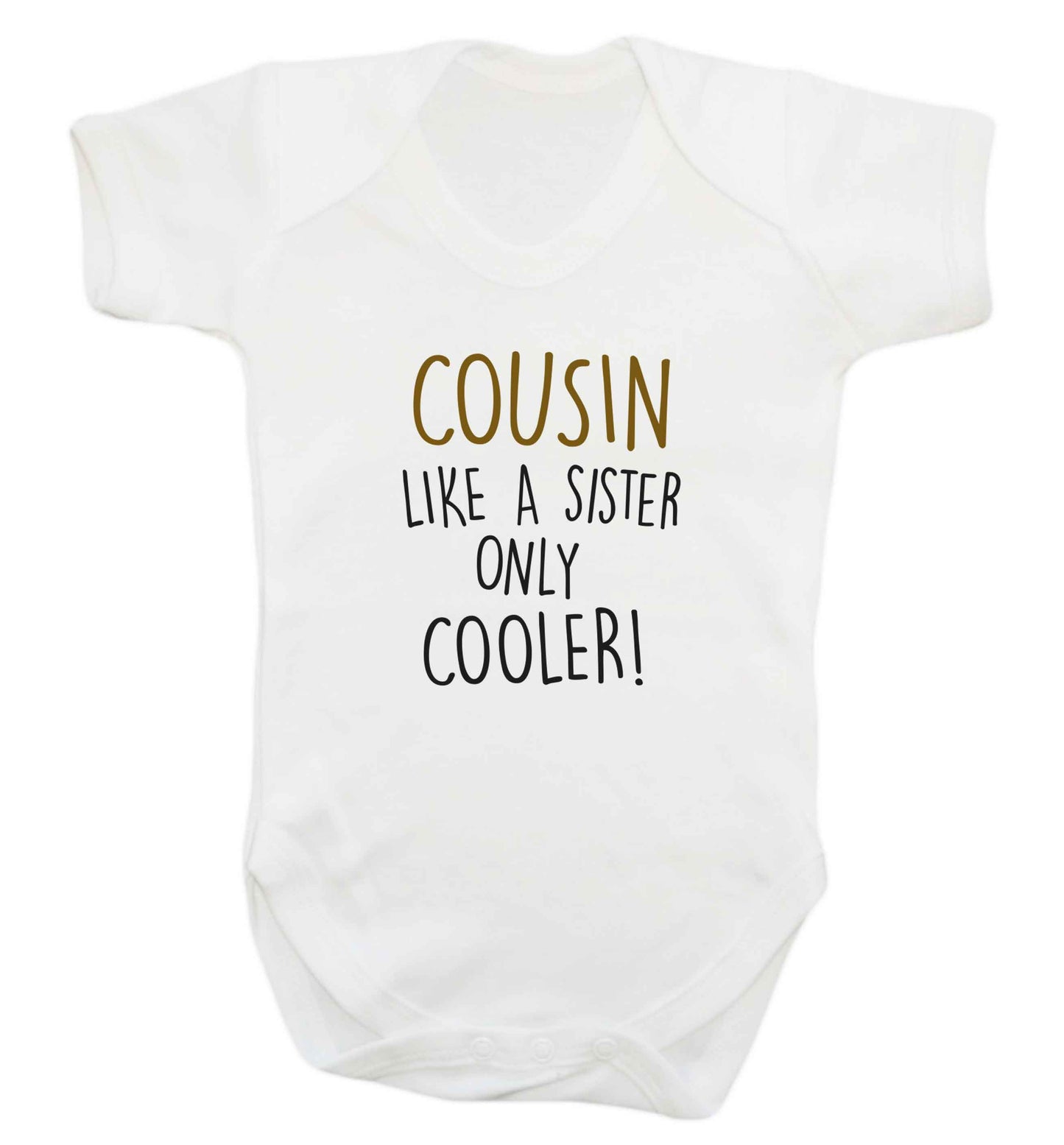 Cousin like a sister only cooler baby vest white 18-24 months