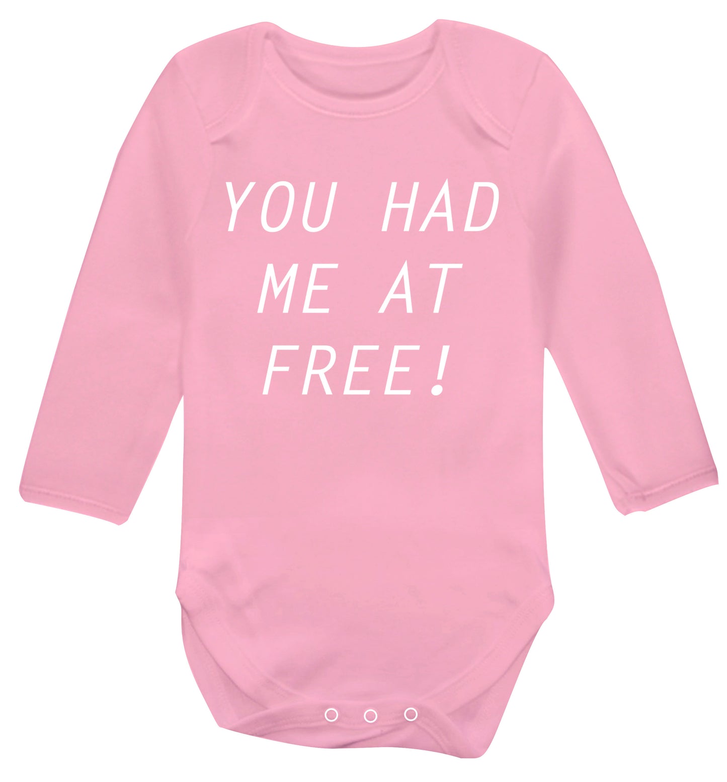 You had me at free Baby Vest long sleeved pale pink 6-12 months
