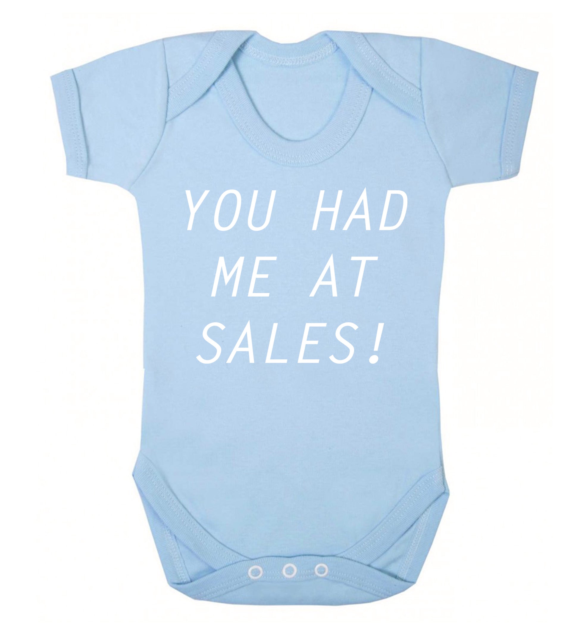 You had me at sales Baby Vest pale blue 18-24 months