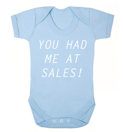 You had me at sales Baby Vest pale blue 18-24 months