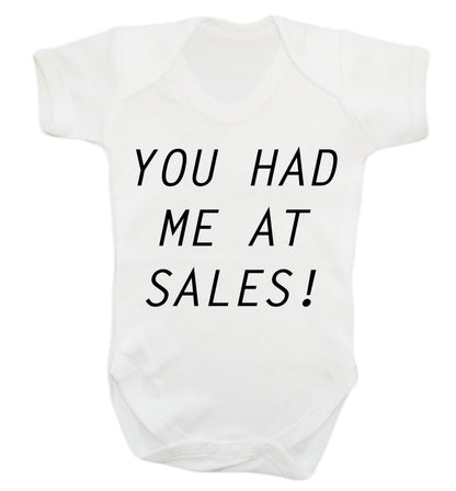 You had me at sales Baby Vest white 18-24 months