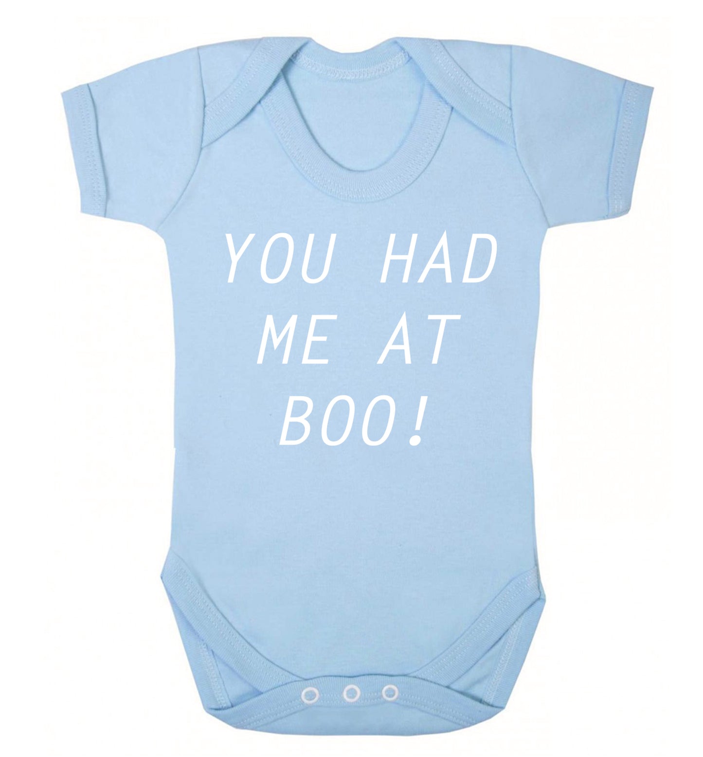 You had me at boo! Baby Vest pale blue 18-24 months