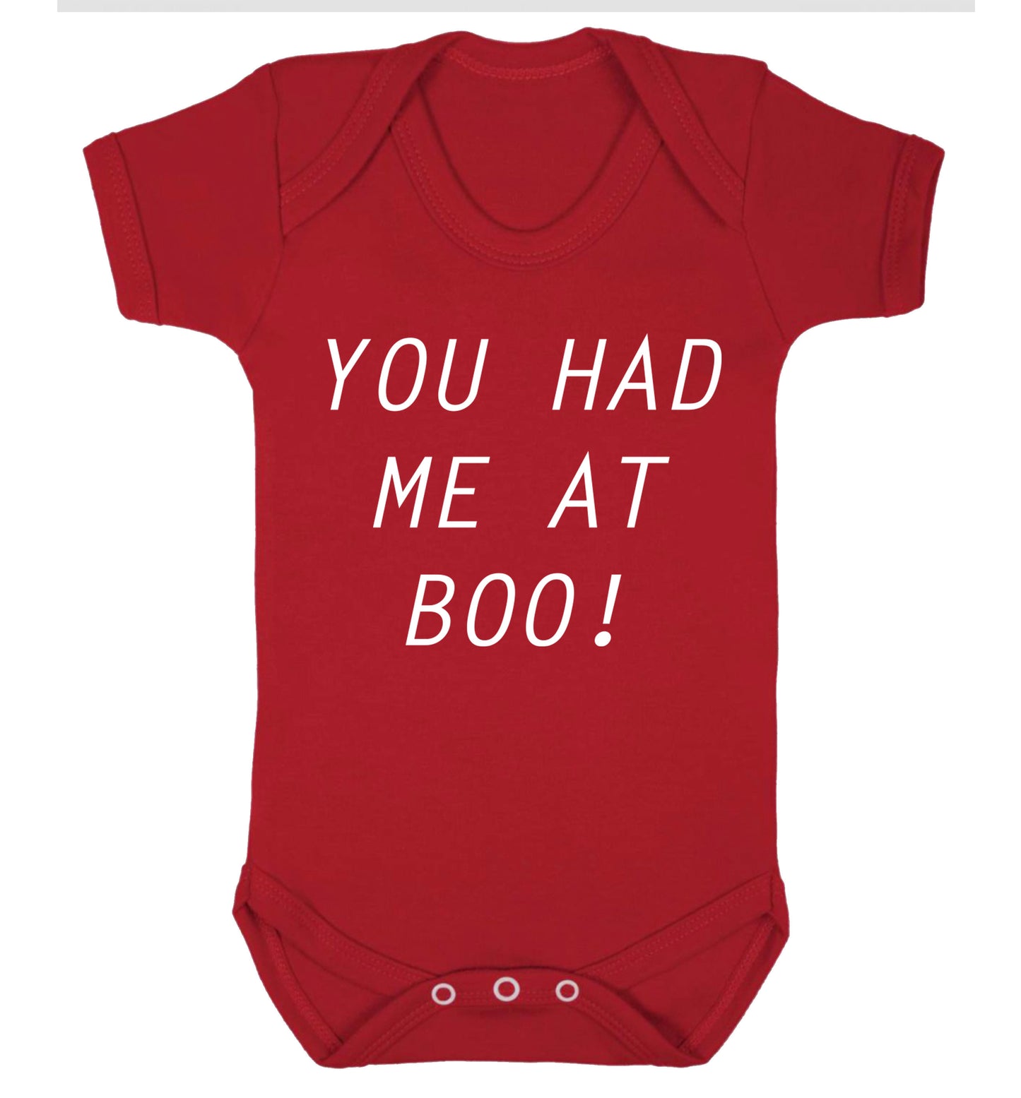 You had me at boo! Baby Vest red 18-24 months