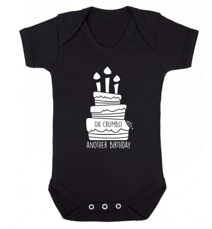 Oh crumbs another birthday! Baby Vest black 18-24 months