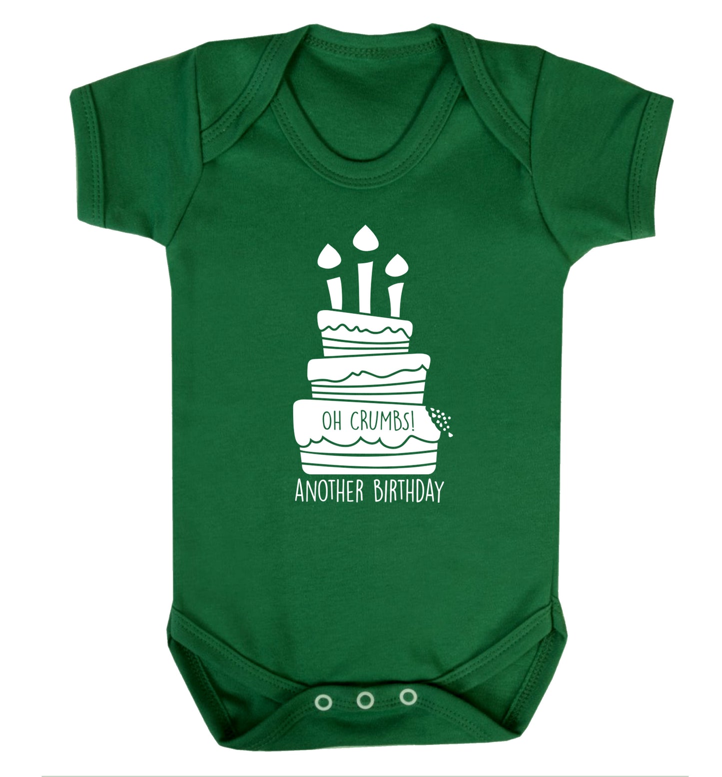 Oh crumbs another birthday! Baby Vest green 18-24 months