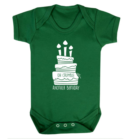 Oh crumbs another birthday! Baby Vest green 18-24 months
