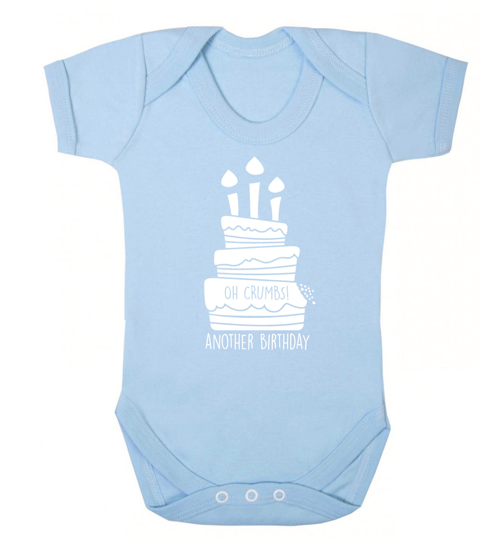 Oh crumbs another birthday! Baby Vest pale blue 18-24 months