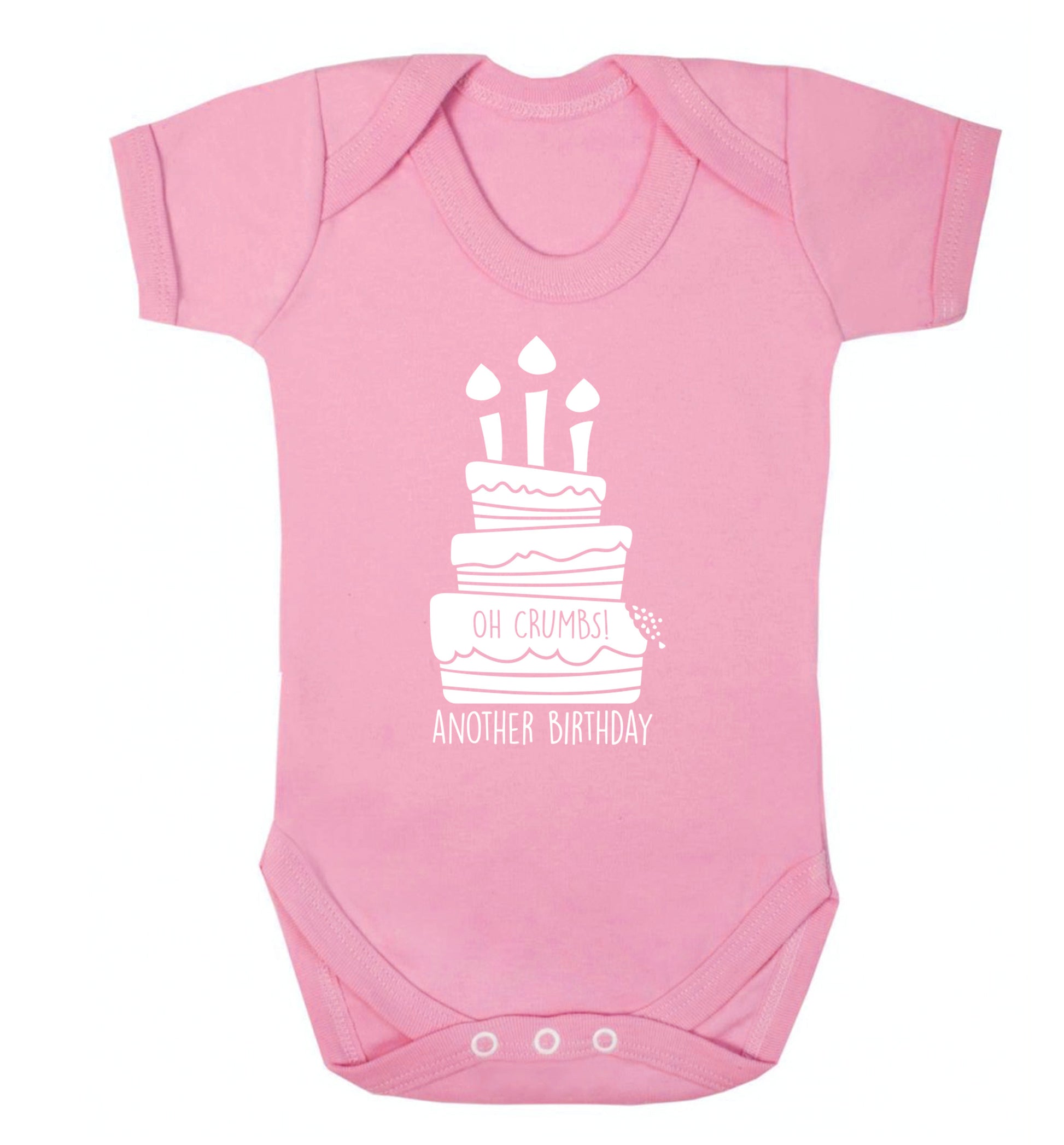 Oh crumbs another birthday! Baby Vest pale pink 18-24 months
