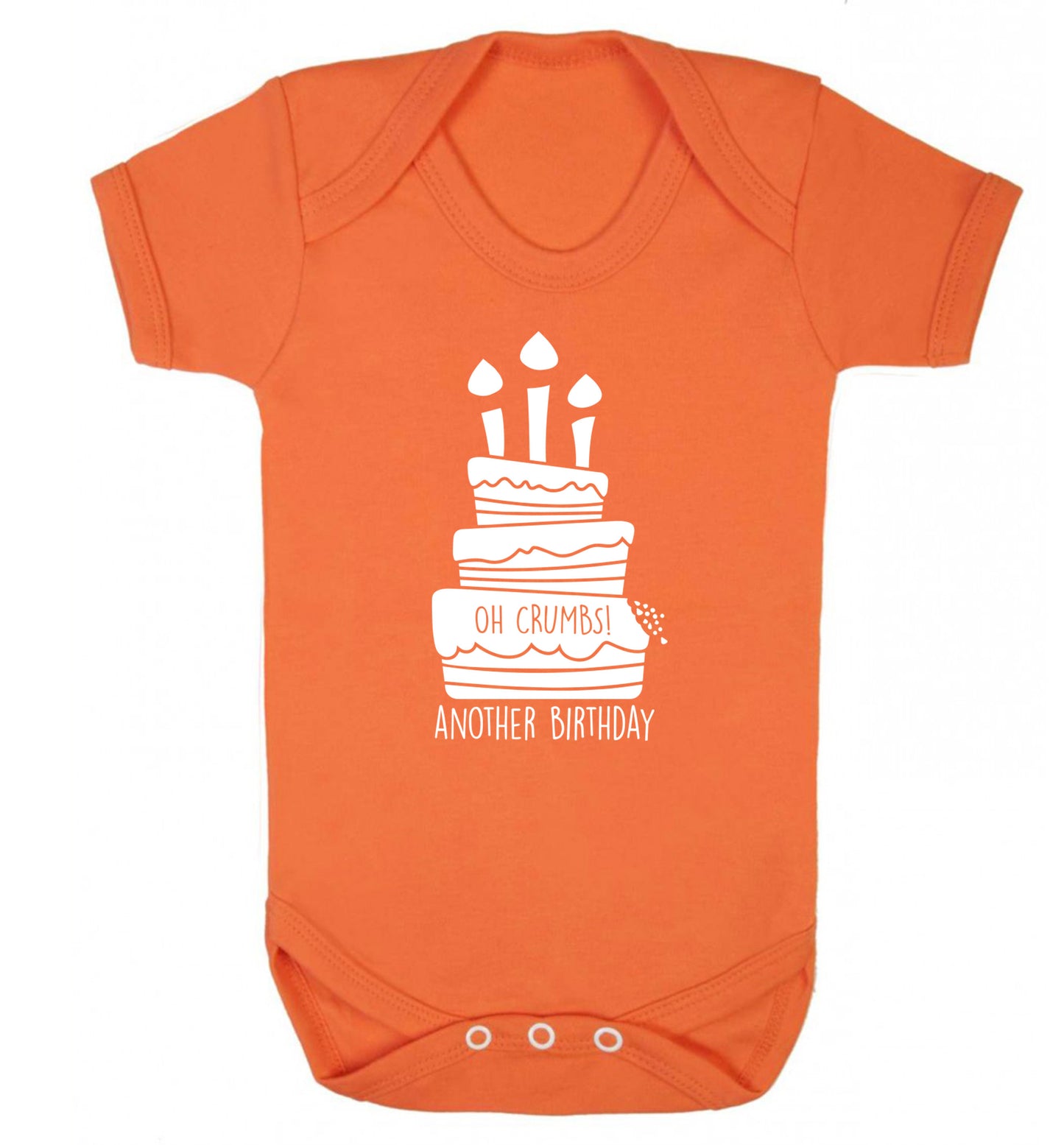 Oh crumbs another birthday! Baby Vest orange 18-24 months