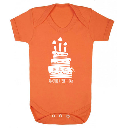 Oh crumbs another birthday! Baby Vest orange 18-24 months
