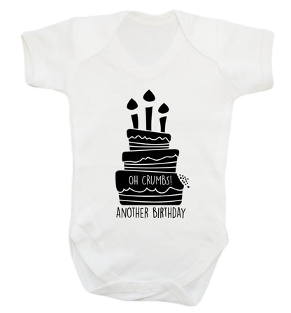 Oh crumbs another birthday! Baby Vest white 18-24 months
