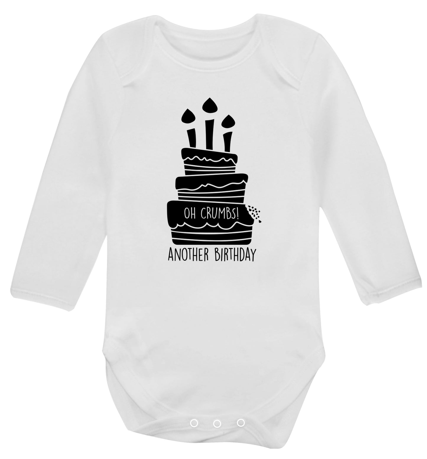 Oh crumbs another birthday! Baby Vest long sleeved white 6-12 months