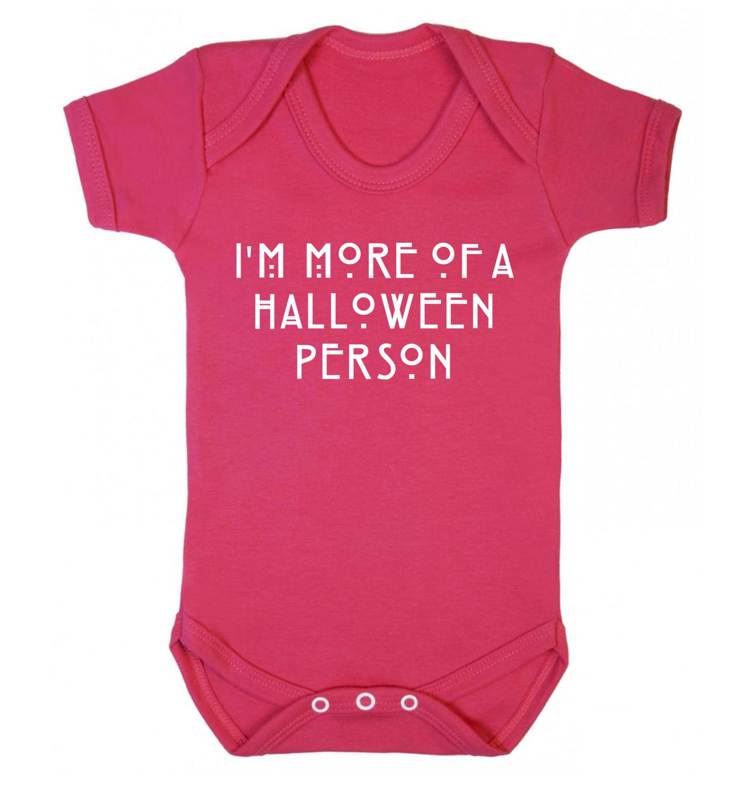 I'm more of a halloween person Baby Vest dark pink 18-24 months