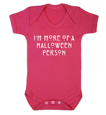 I'm more of a halloween person Baby Vest dark pink 18-24 months
