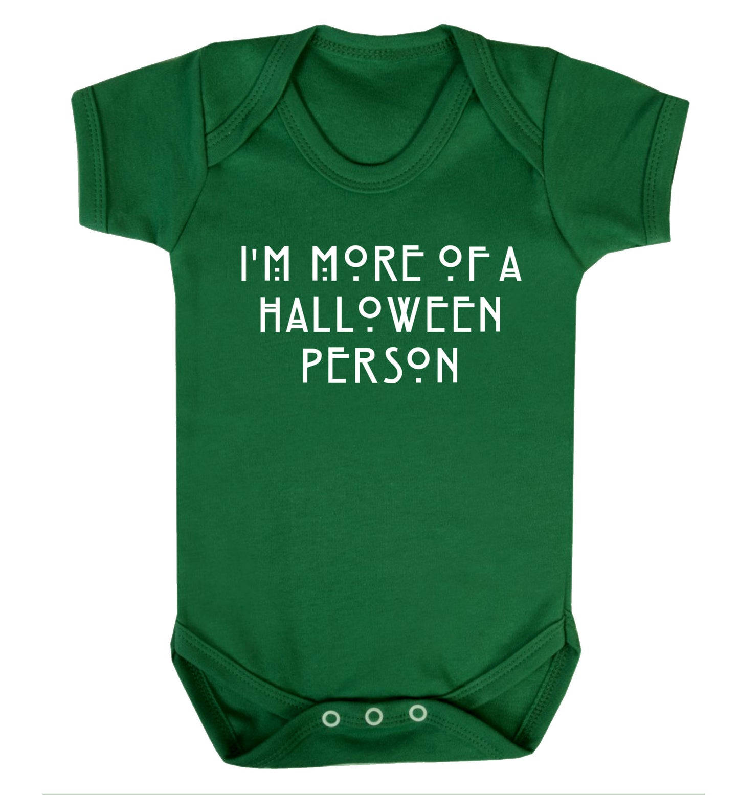 I'm more of a halloween person Baby Vest green 18-24 months