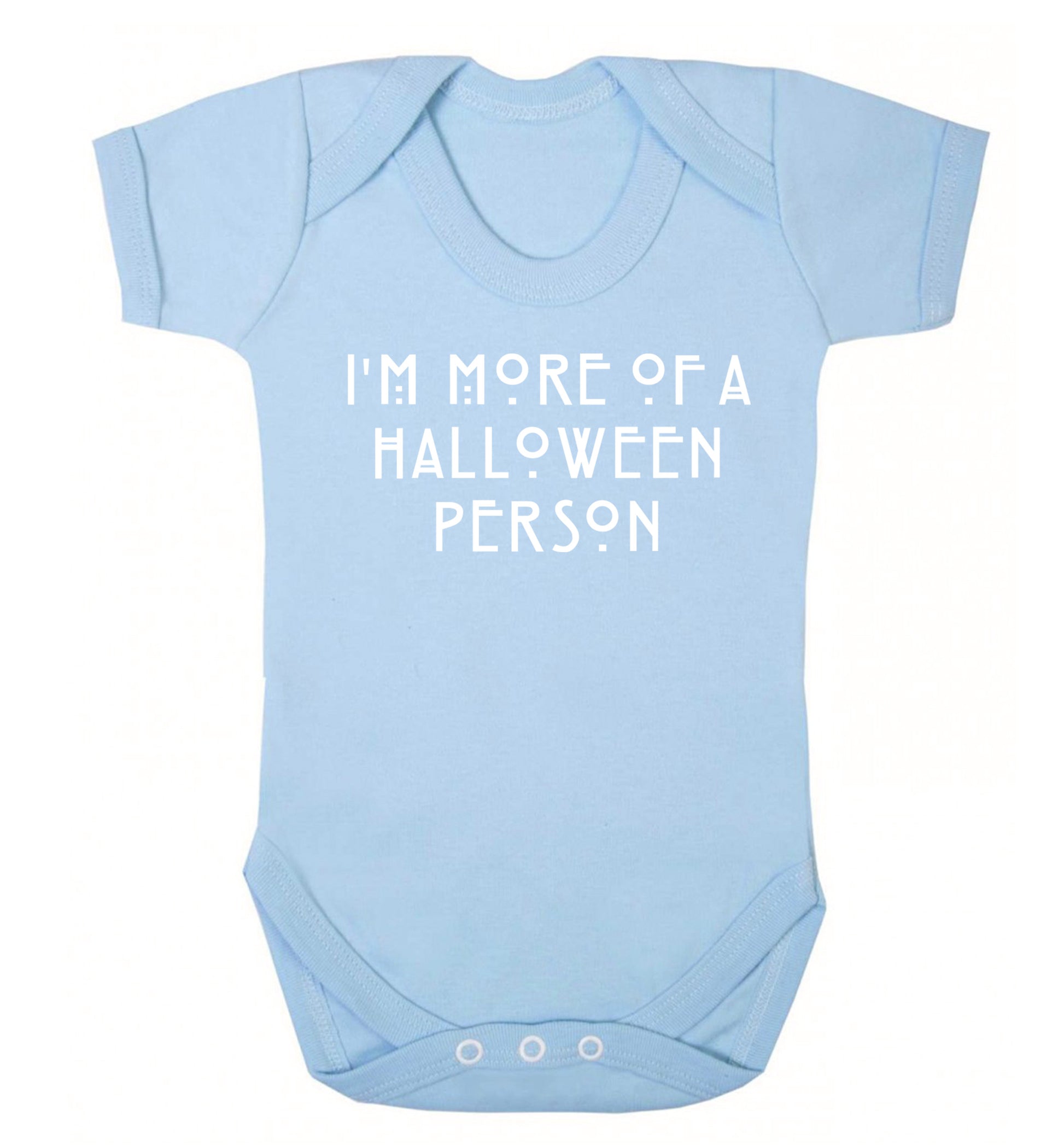 I'm more of a halloween person Baby Vest pale blue 18-24 months