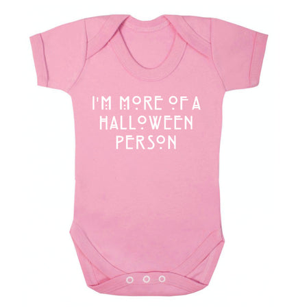 I'm more of a halloween person Baby Vest pale pink 18-24 months