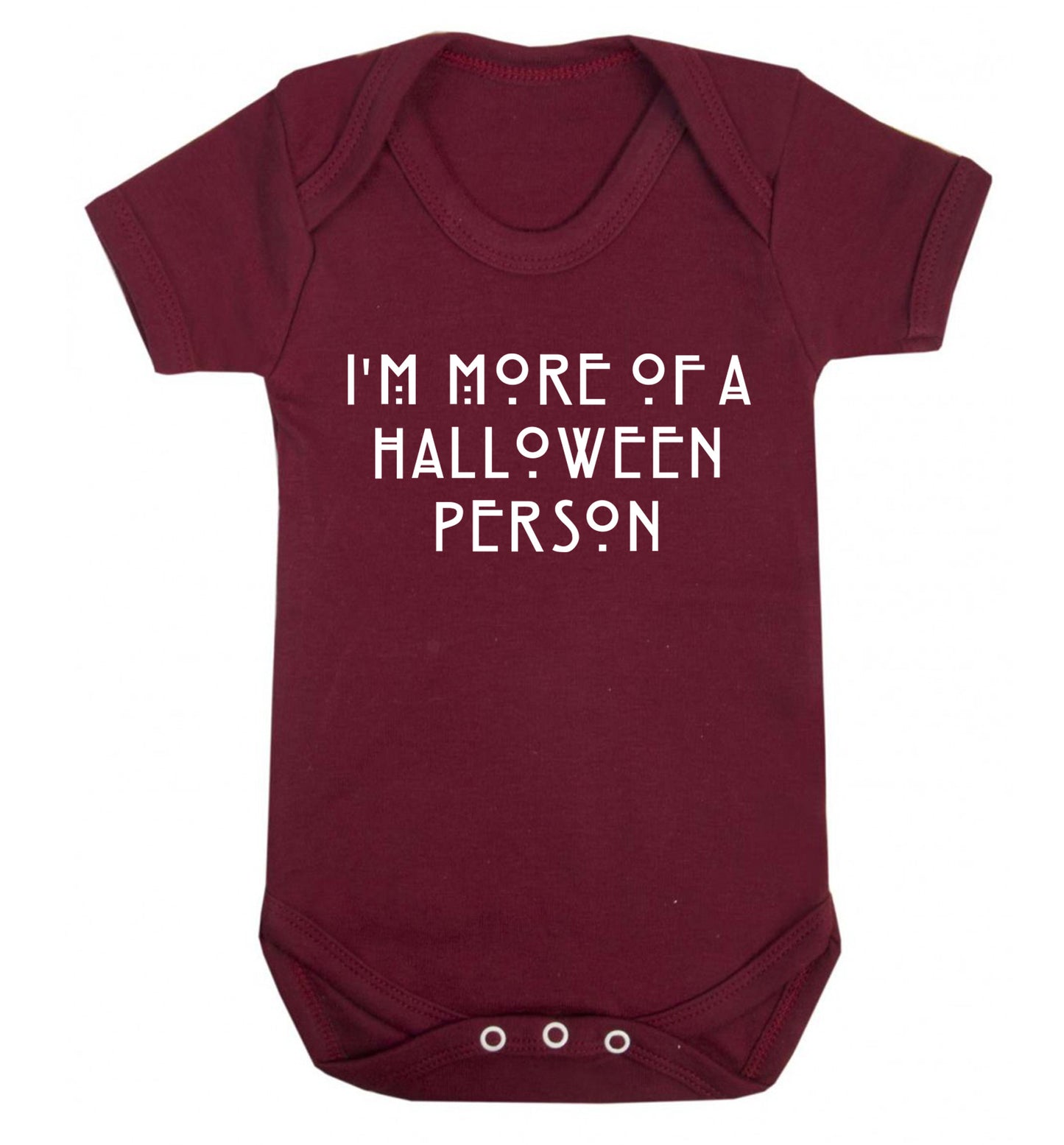 I'm more of a halloween person Baby Vest maroon 18-24 months